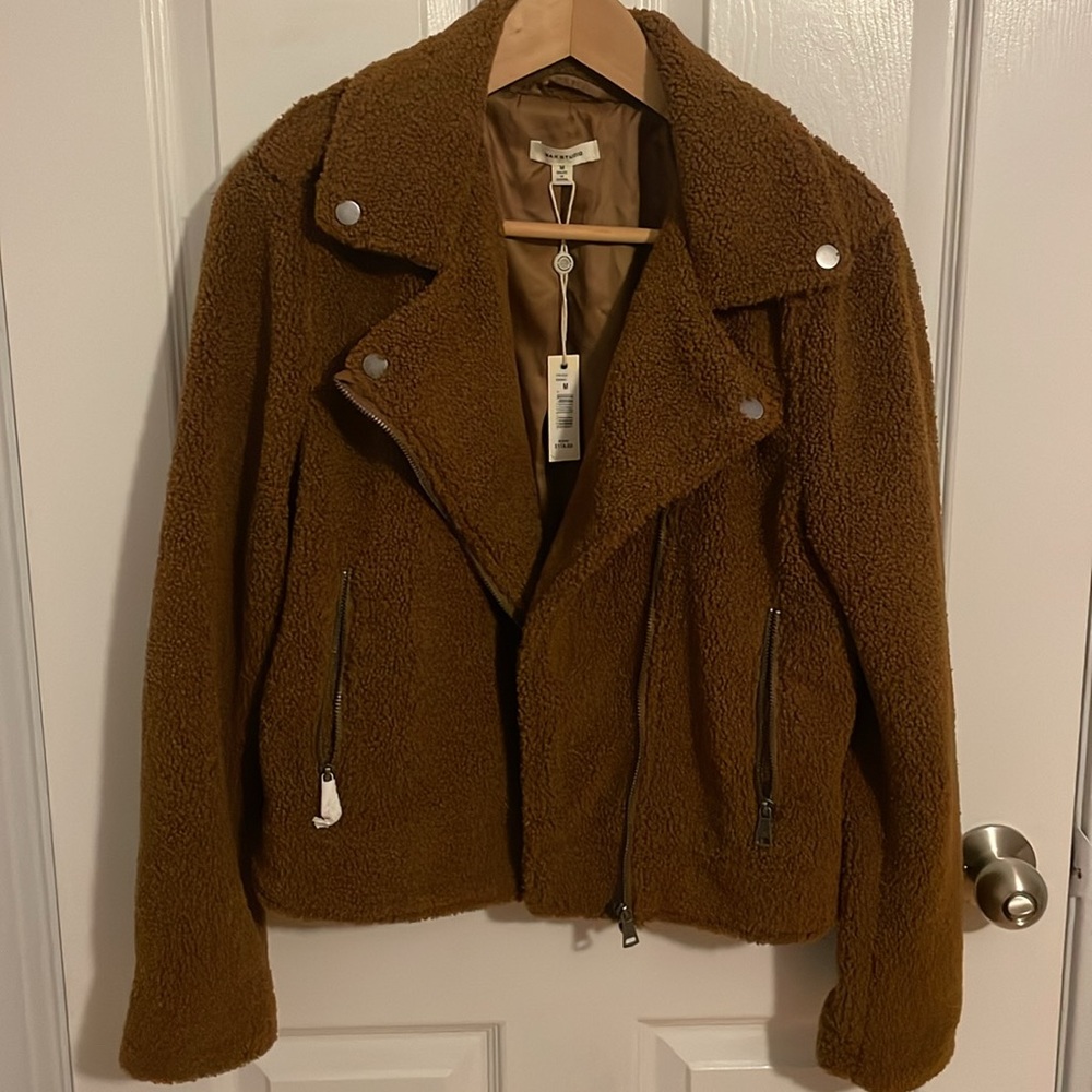 Max Studio Cognac Teddy Jacket